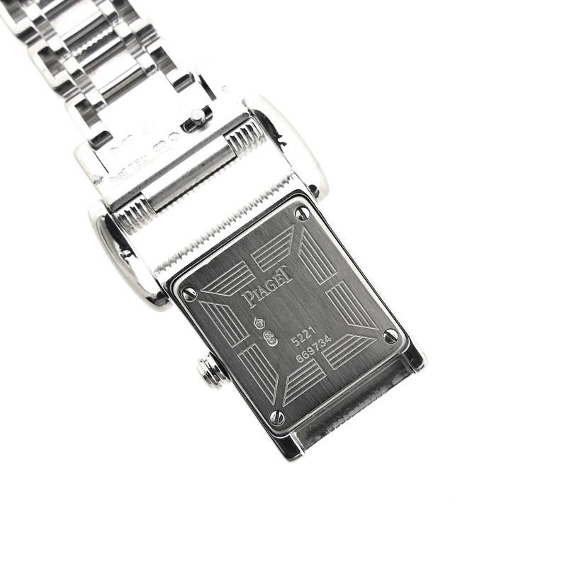 Image 25 of Piaget Miss Protocole 5221; 18k white gold women's watch with mother-of-pearl dial