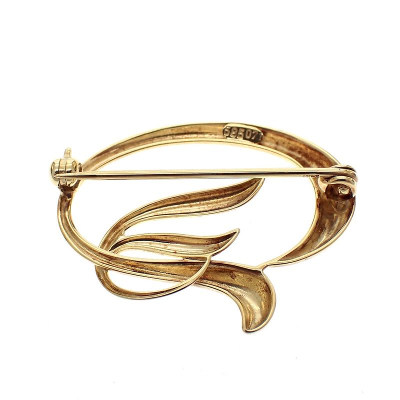 Image 3 of Vintage gold fantasy brooch