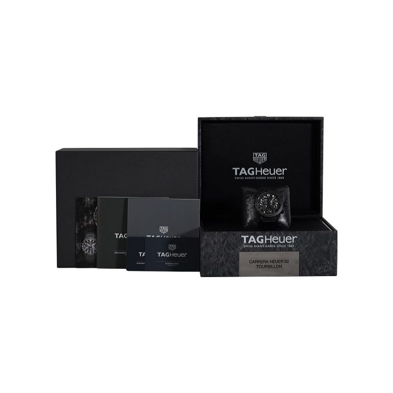 Image 4 of TAG Heuer Carrera Carbon Heuer 02T 'Phantom' Tourbillon CAR5A8P.FC6415; Automatic men's watch