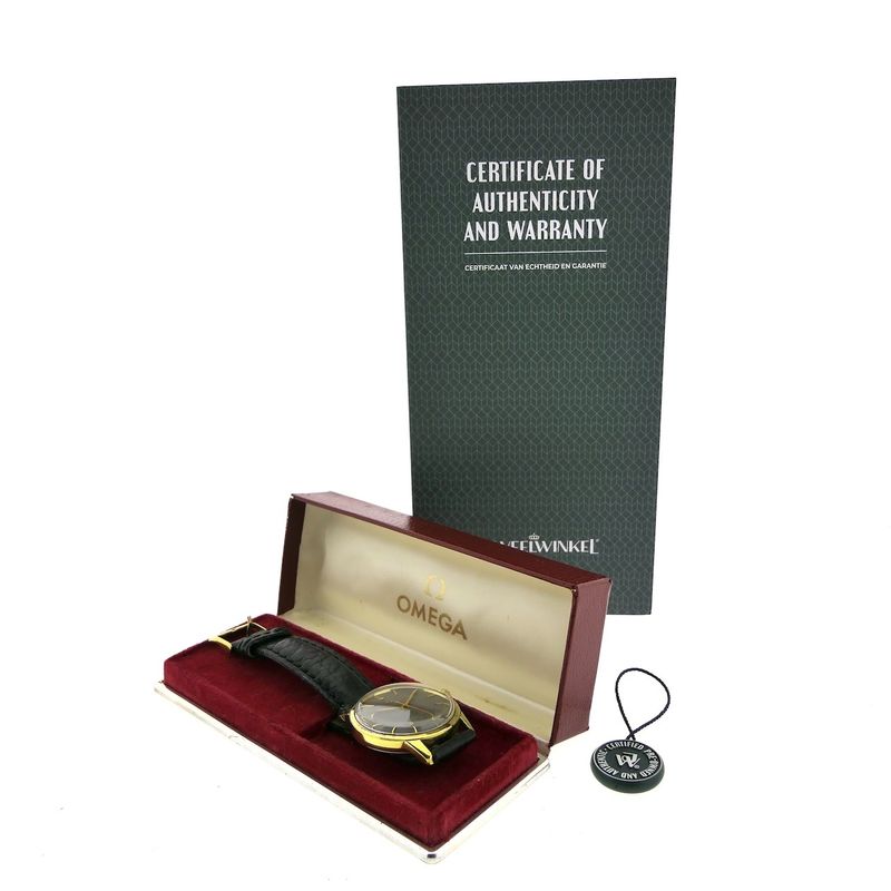 Image 4 of Omega 'Seamaster 30' 135.007; Vintage 14k. goldcap heren horloge