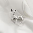Image 6 of Silver brooch of a hind (female deer)