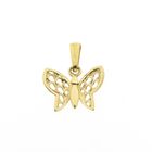 Image 1 of Gold pendant of a butterfly