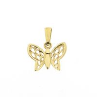 Gold pendant of a butterfly