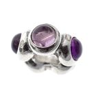 Image 3 of Pandora spacer; Silver; Amethyst