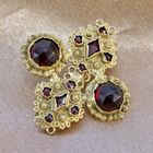 Image 2 of Antique gold brooch with garnet