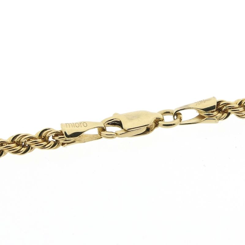 Image 5 of Gold twisted link chain; 50.5 cm | Mioro