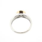 Image 6 of Two-tone gold ring with zirconia stones