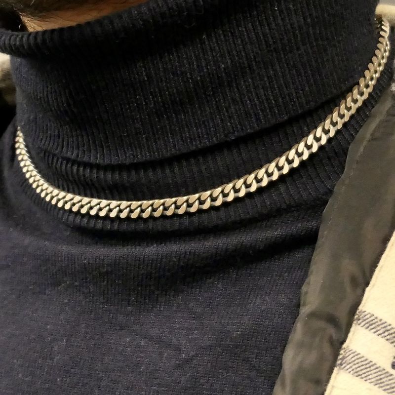 Image 9 of Silver robust gourmet link chain