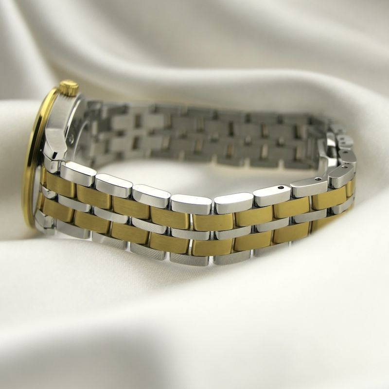 Image 13 of Movado 1881; Automatic two-tone women's watch with MOP and diamond dial; 0607489