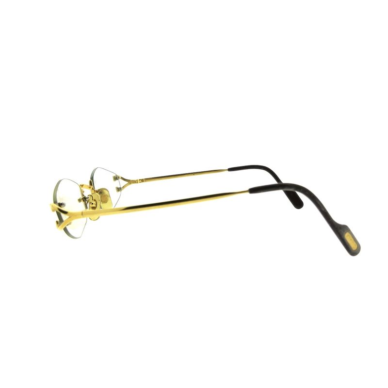 Image 4 of Vintage Cartier glasses with clear glass; Vermeil; 18-130