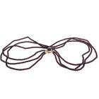 Image 3 of Antique garnet bead necklace with gold decorative clasp | 62 cm