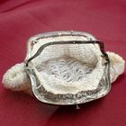 Image 11 of Antique purse with silver handle and glass beads | 19th century
