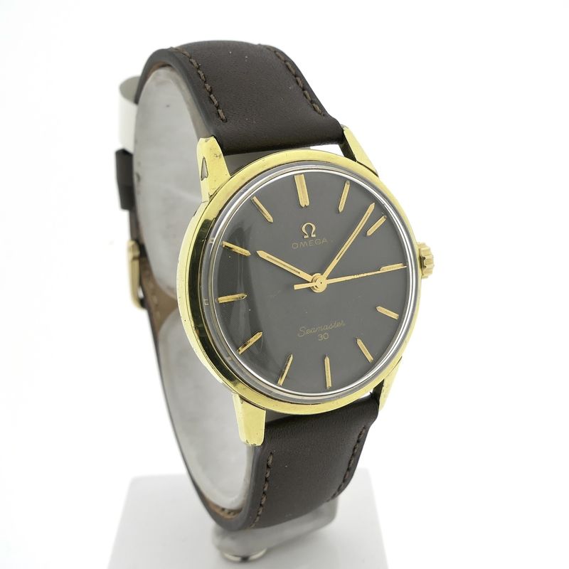 Image 3 of Omega 'Seamaster 30' 135.007; Vintage 14k. goldcap heren horloge