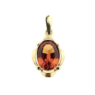 Vintage gold pendant with citrine Image 1 of Vintage gold pendant with citrine