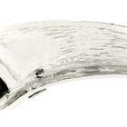 Image 7 of Two-tone bracelet with raw onyx | Ø 58.5 mm