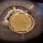 Image 10 of Gold pendant of 10 guilder coin Queen Wilhelmina 1932