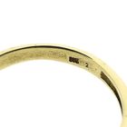 Image 9 of Gold ring with pearl and diamond; 0.01 ct.