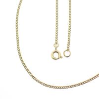 Gold gourmet link necklace | 43 cm