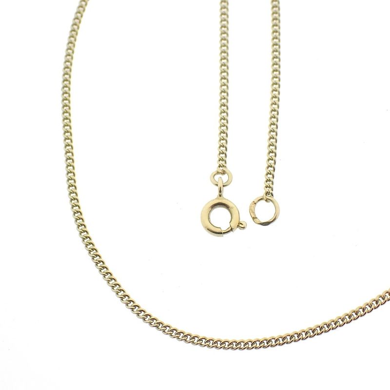 Image 1 of Gold gourmet link necklace | 43 cm