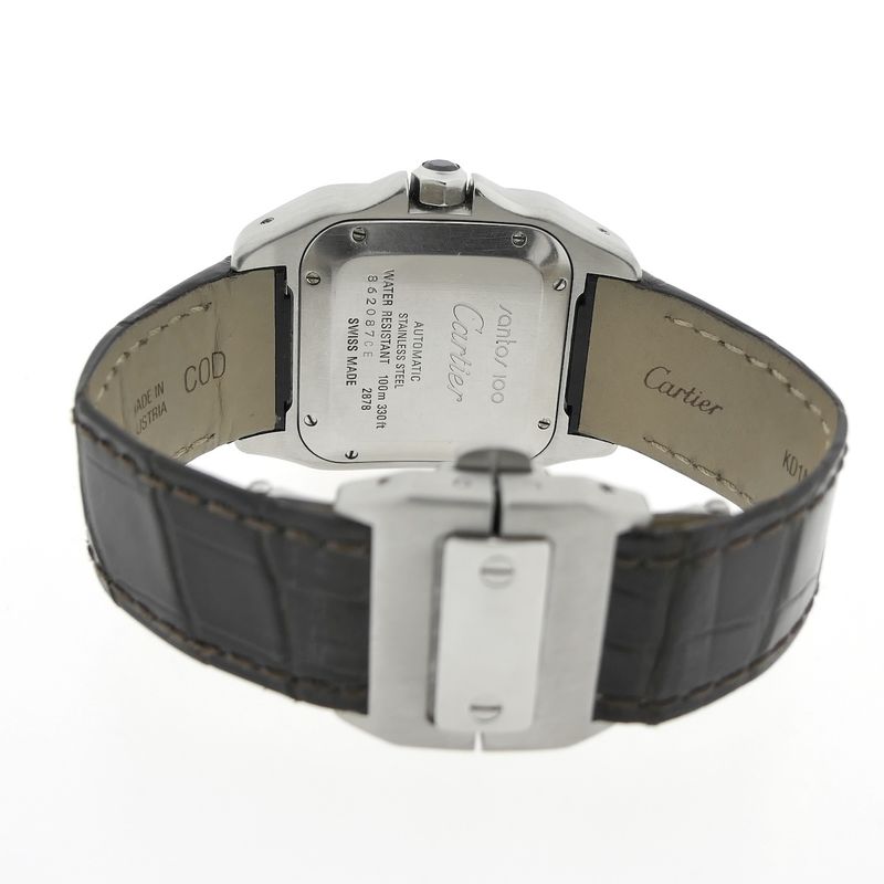 Image 11 of Cartier Santos 100 'Medium' Automatic 2878; Unisex watch