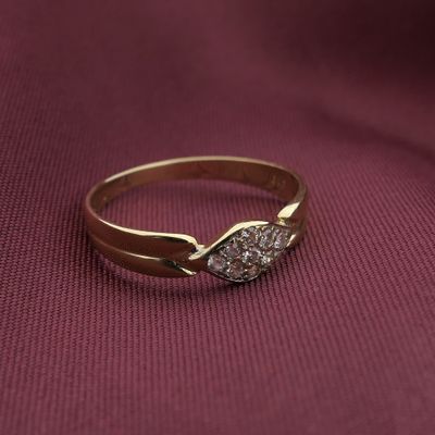 Gold fantasy ring with zirconia Image 2 of Gold fantasy ring with zirconia