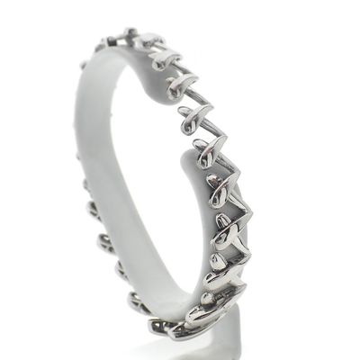 Image 1 of White gold fantasy link bracelet