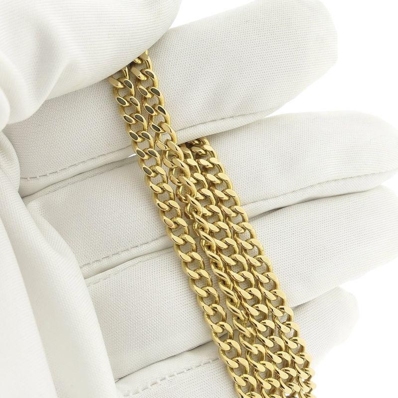 Image 5 of Solid gold gourmet link chain