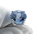 Image 5 of White gold solitaire ring with topaz