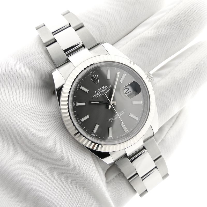 Image 7 of Rolex Datejust 41mm 'Rhodium' 126334; Automatic men's watch