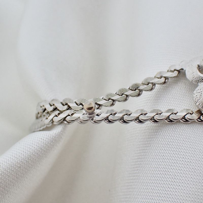 Image 6 of Exclusive white gold bracelet with sapphire | 18.5 cm