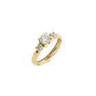 Image 1 of Vintage gold engagement ring with zirconia