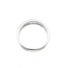 Image 5 of White Gold Ring with Diamond; 0.25 ct.; 14 Karat; Size 16.75