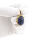Image 11 of Vintage Gold Pendant with Apatite; 14 Karat