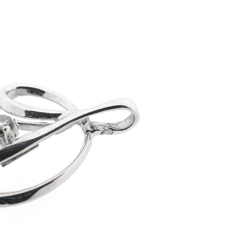 Image 7 of White gold fantasy pendant with diamonds; 0.03 ct.