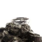 Image 9 of Silver ring with diagonal relief