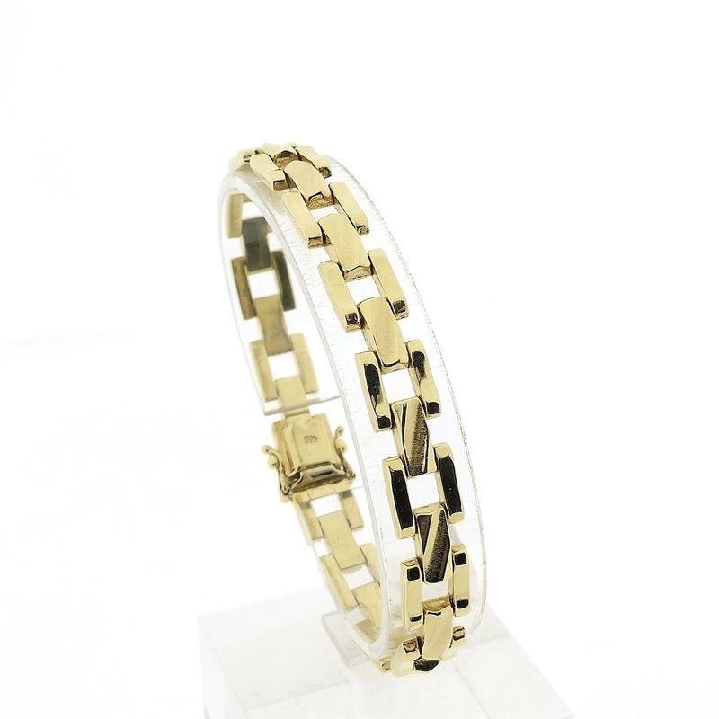 Image 1 of Gold Bismarck link bracelet | 18.5 cm