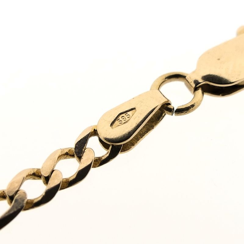 Image 9 of Gold Figaro link chain | 47.5 cm
