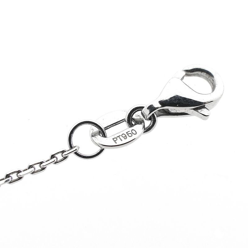 Image 6 of Platinum anchor link necklace with diamond star pendant