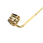 Image 5 of Gold lapel pin, tie pin with rose-cut diamond | 0.14 ct.