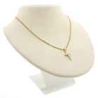 Image 5 of Two-tone gold pendant of a cross with corpus