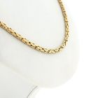 Image 6 of Golden Square Byzantine Chain Necklace