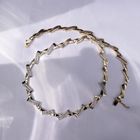 Image 2 of Two-tone gold necklace with zirconia