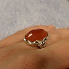 Image 6 of Gold ring with carnelian