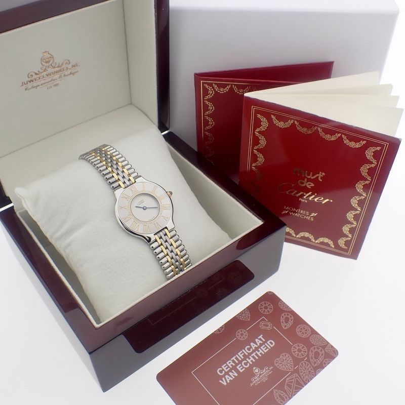 Image 15 of Cartier Must 21; Gold/steel women's watch