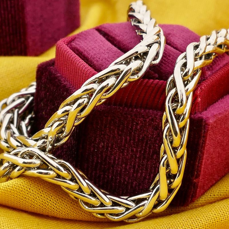 Image 2 of Silver Fox Tail Link Chain