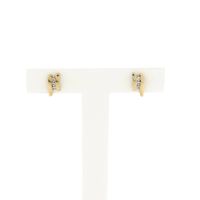 Earrings with Zirconia; 8 Karat