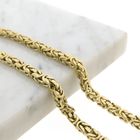Image 4 of Gold square king chain | 58 cm