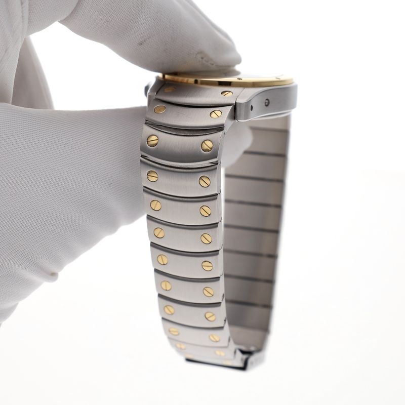 Image 9 of Cartier Santos Ronde Aviator '150 Years Limited Edition' W20038R3; Automatic watch with GMT