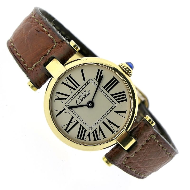 Image 5 of Cartier Vermeil; Ladies watch