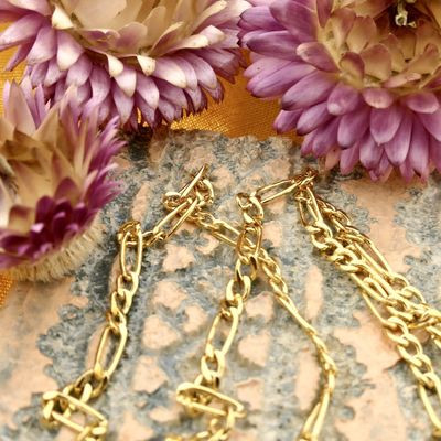 Image 2 of Gold Figaro Chain